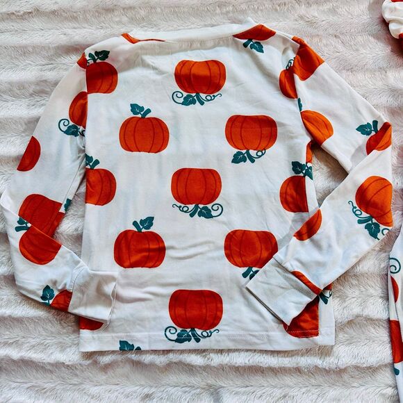 TAHARI girl 3 piece pumpkin pajama set size 5/5 - Picture 5 of 10